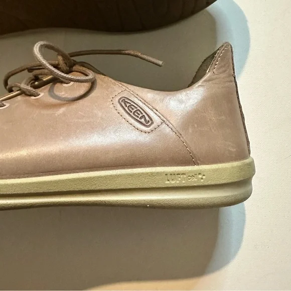 KEEN Women's Lorelai II Leather Sneaker Tan/Brick Dust Size 9 - Picture 7 of 7